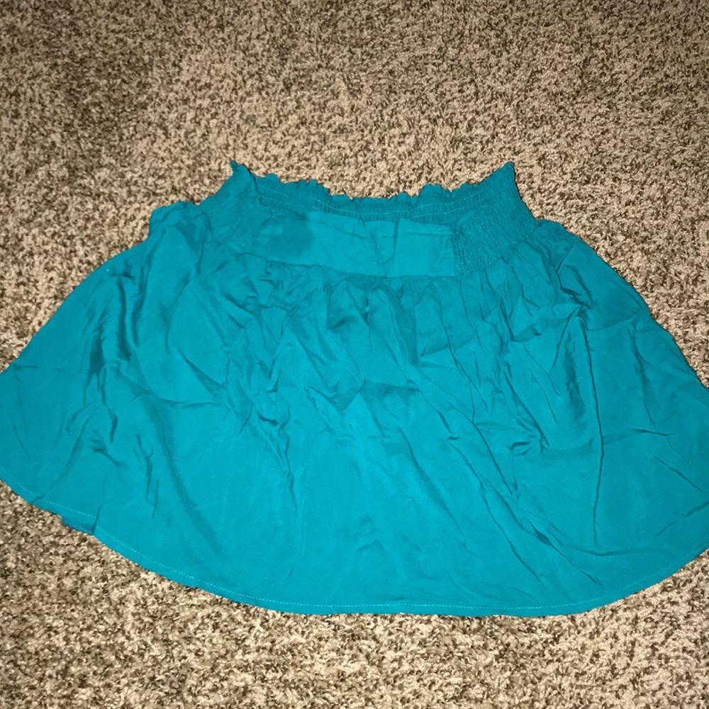 Blue short skirt
